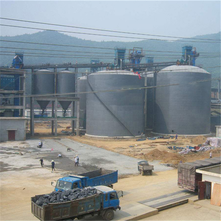丽江水泥钢板仓2座3000吨青岛项目进入施工